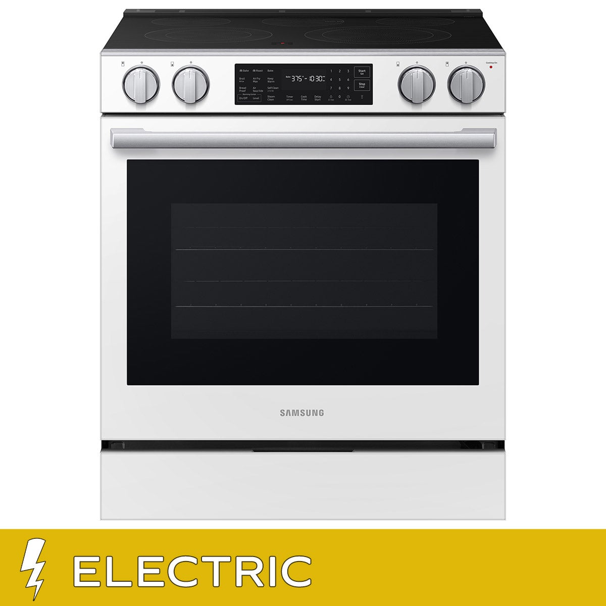 Samsung 6.3 cu. ft. Bespoke Smart Slide-In Electric Range with No Preheat Air Fry Max and True Convection