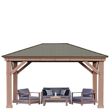Yardistry 12' x 16' Gazebo with Aluminum Roof