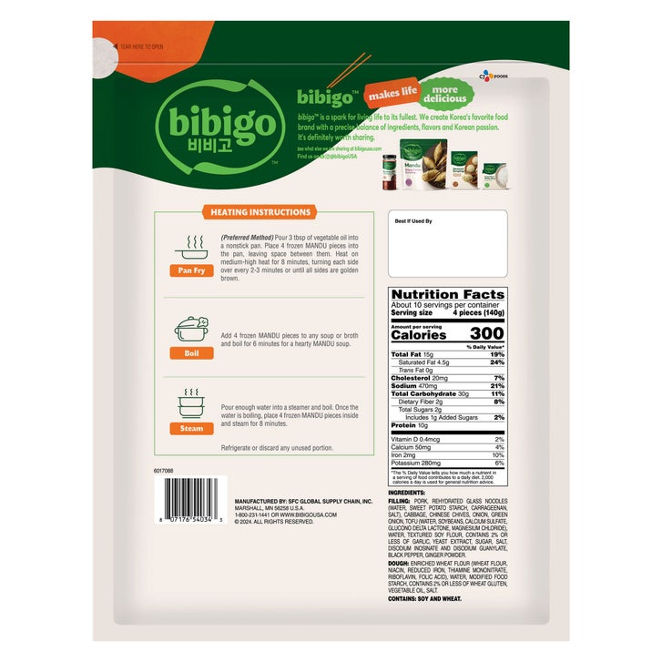 Bibigo Mandu Pork and Vegetable Dumplings, 48 oz | Costco