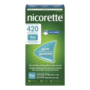 Nicorette Mint Gum 4 mg, 2 x 210 pieces