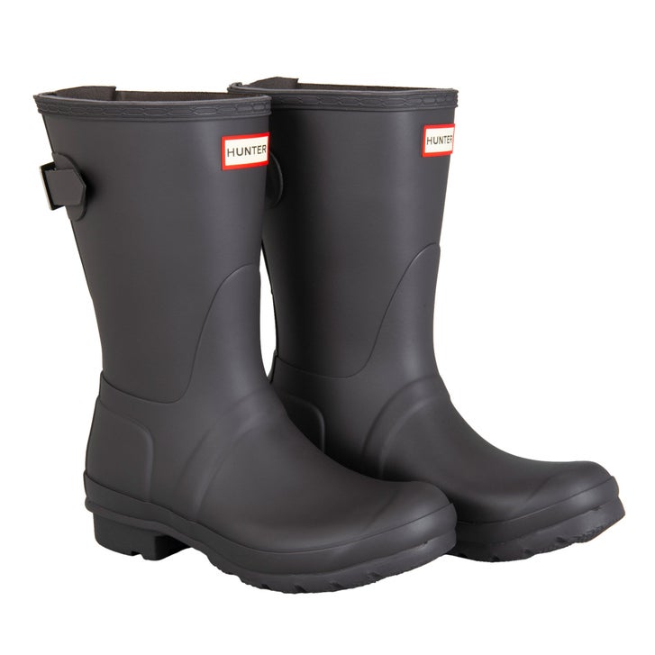 HUNTER ブラック Hunter Women's Original Short Back Adjustable Rain Boot | Costco