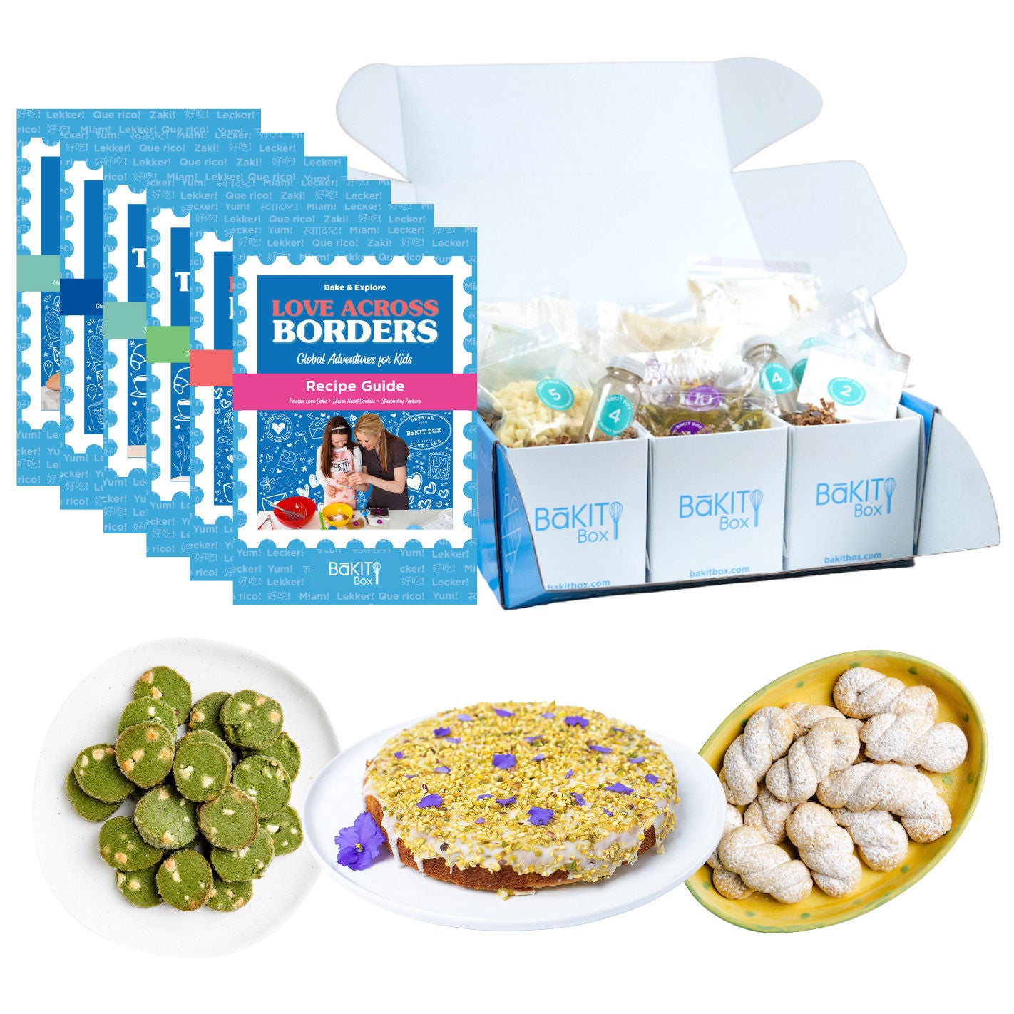 BāKIT Box Global Delights Baking Kit – 3 Recipe Bundle for Kids