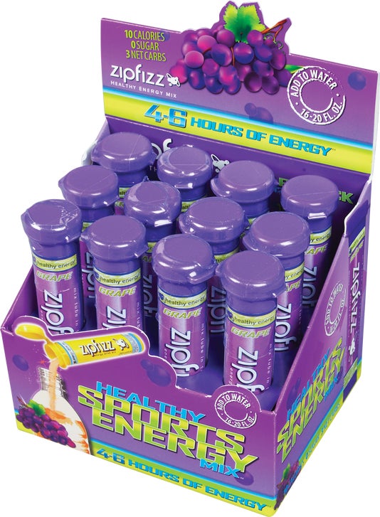 Zipfizz Healthy Sports Energy Drink Mix, Grape, 12 ct | Costco