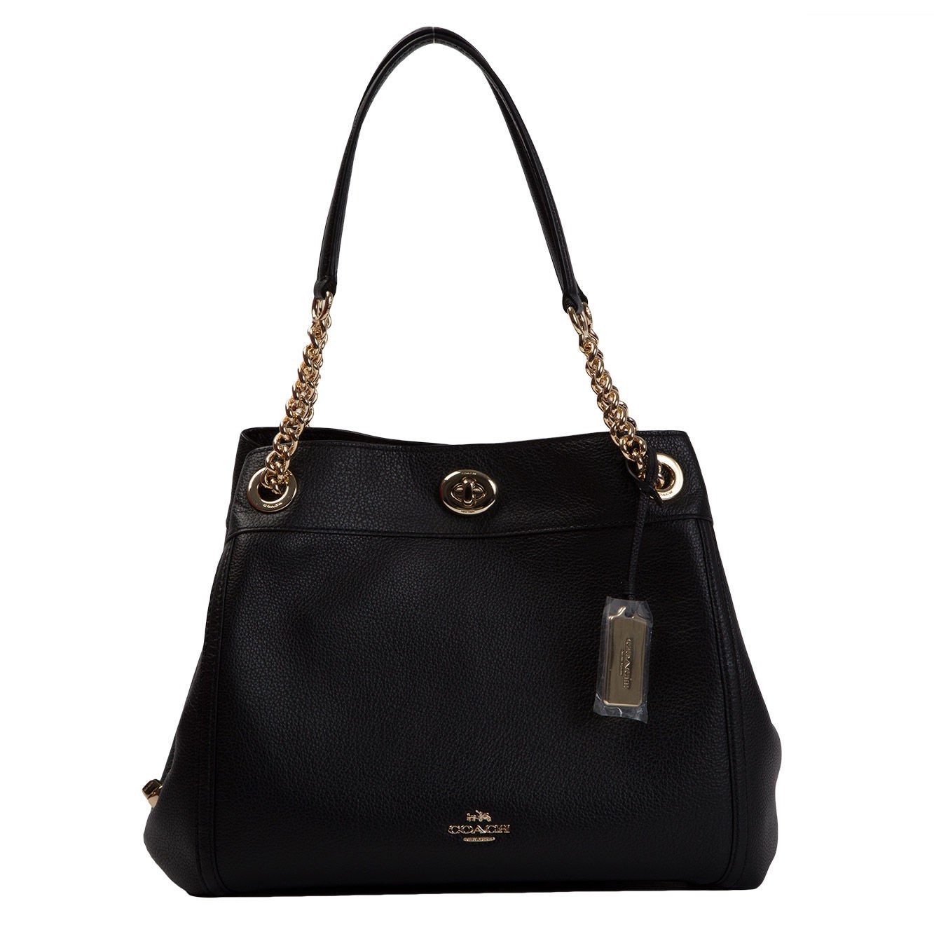 Coach Turnlock Edie Shoulder Bag, Black | Costco