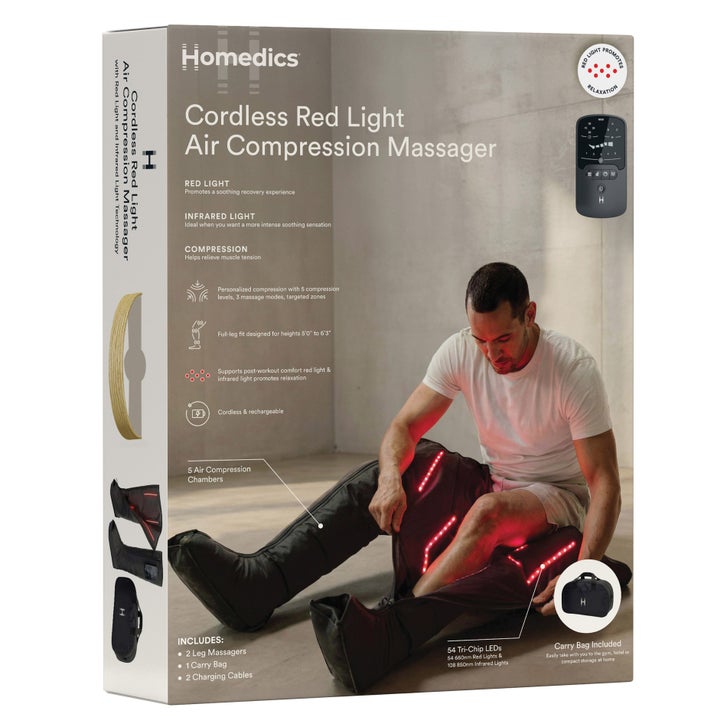 Homedics Cordless Compression Boots with Red Light | Costco