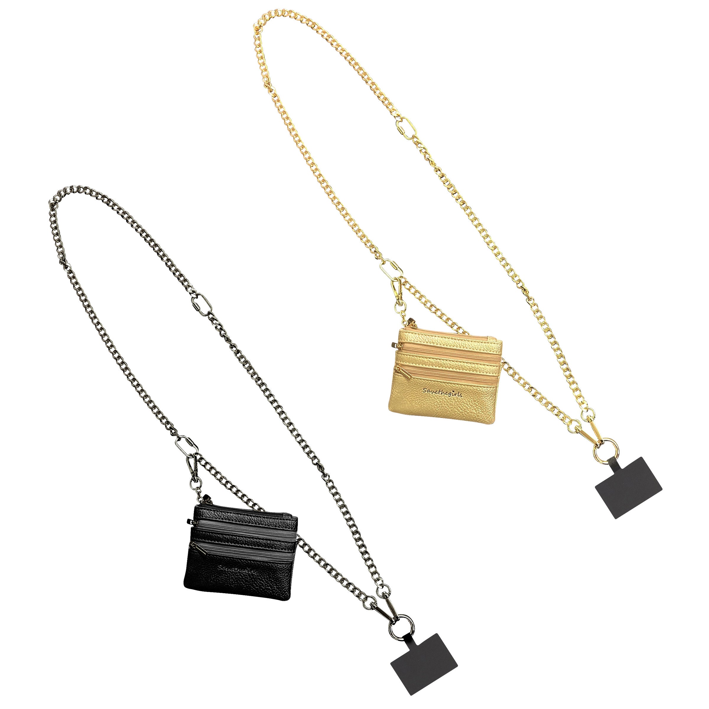 Clip & Go Chain With Zippered Pouch 2-pack