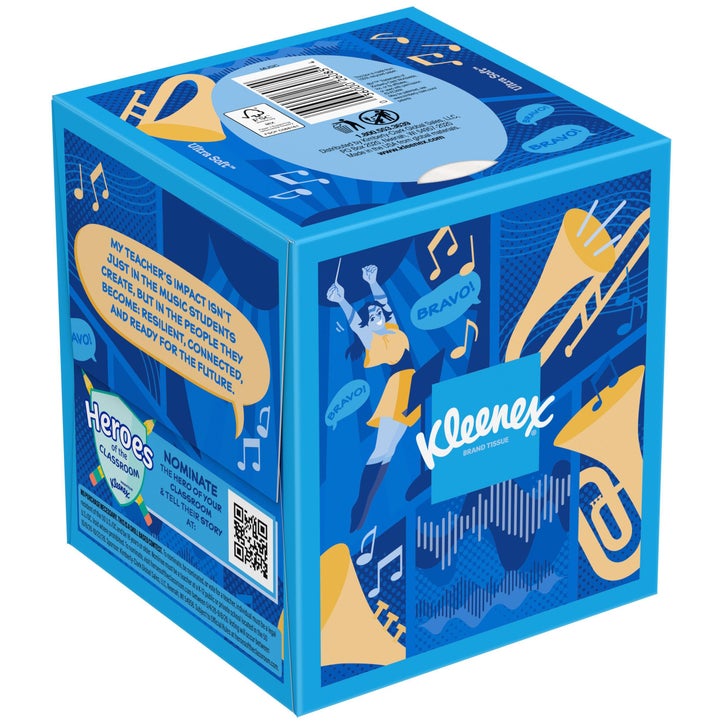 Kleenex Ultra Soft Facial Tissue, 3-Ply, Cube Box, 85 Tissues, 12