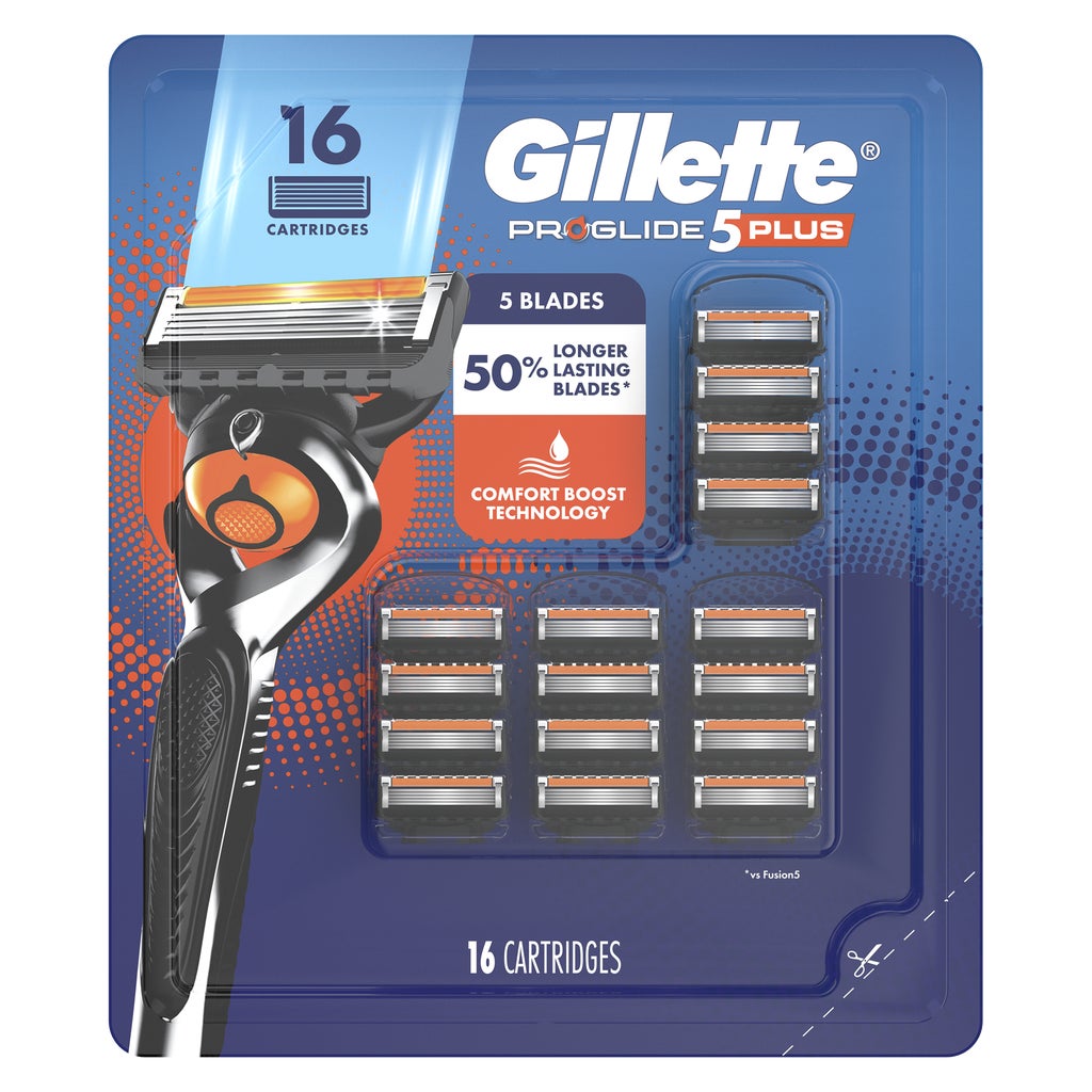 **Gillette** Razor Blade Cartridge Refills, Proglide Plus, 5-Blades, 16 ct