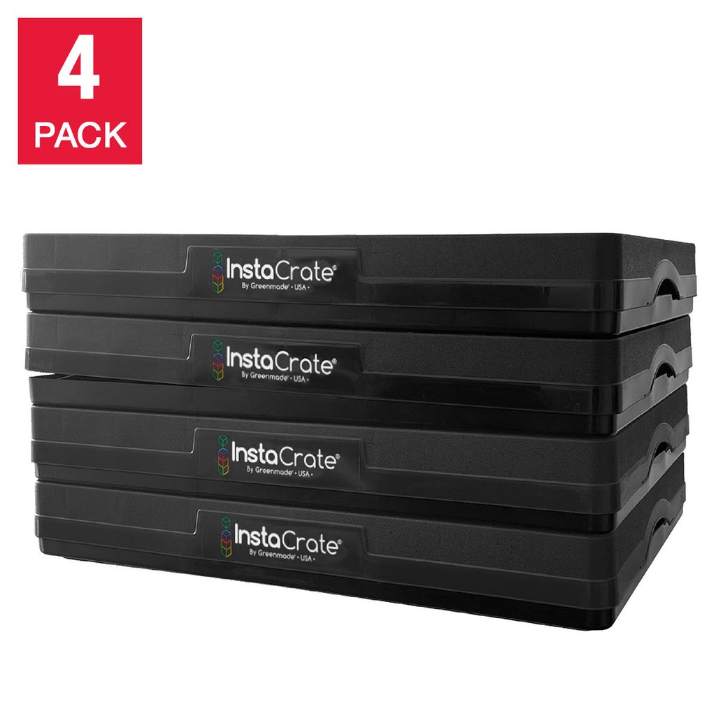 Greenmade InstaCrate Collapsible Storage Bin, 4-pack | Costco