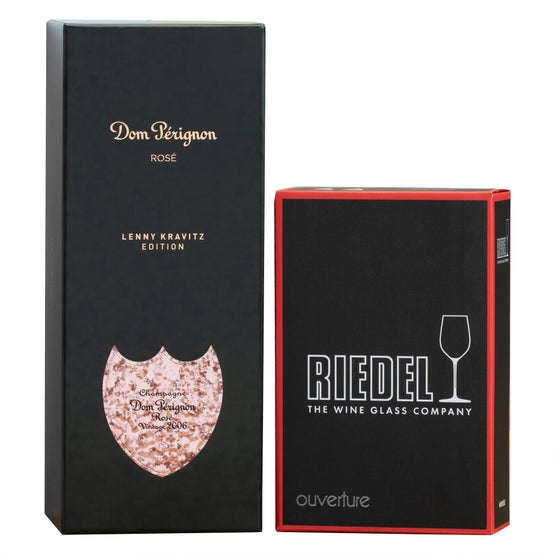 Dom Pérignon Rose Vintage 2006 ギフトセット Dom Perignon Rose 2006 Lenny Kravitz Edition & Riedel Gift Set 750