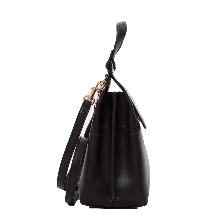 Tory Burch Block-T Satchel Bag, Black | Costco