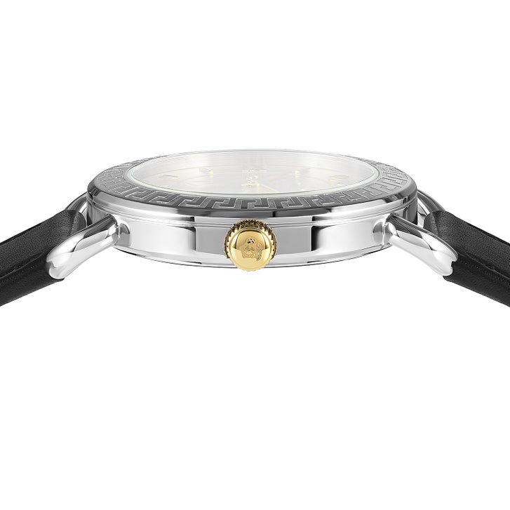 NEW Versace Swiss Made Stainless Black Dial Silver Bracelet Women\'s Wristwatch Versace Black Stainless Steel Gleam VAN030016 Women main image 2