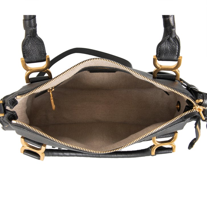 Chloe Marcie Med Double Carry Bag, Black | Costco