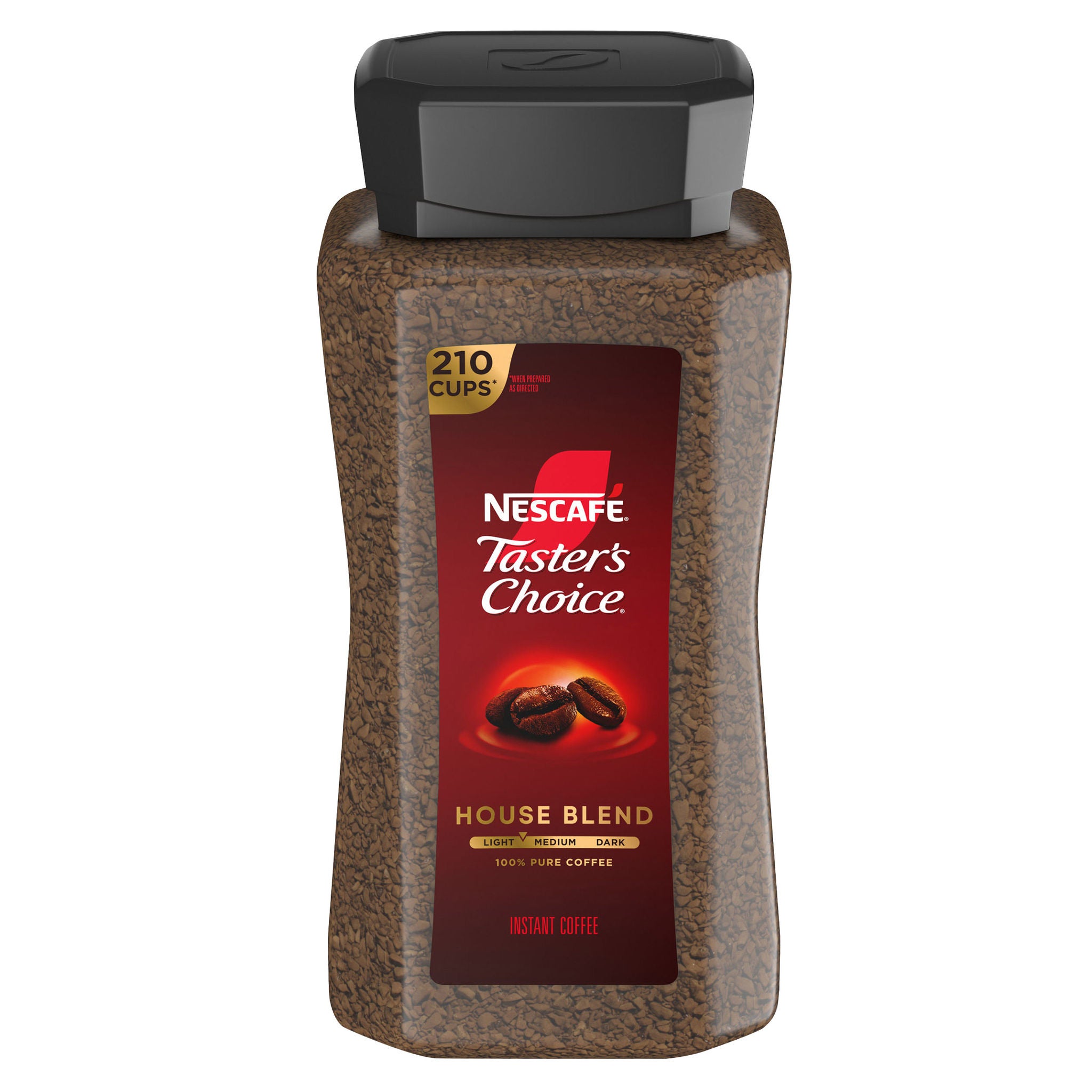 NESCAFE Taster's Choice Instant Coffee, House Blend, Light-Medium