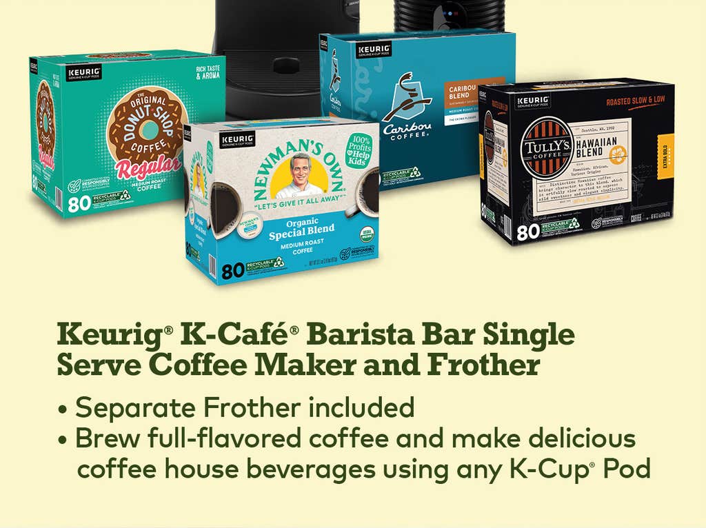 Keurig K-Cafe Barista Bar Single-Serve Coffee Maker and Frother with K-Cup Pods