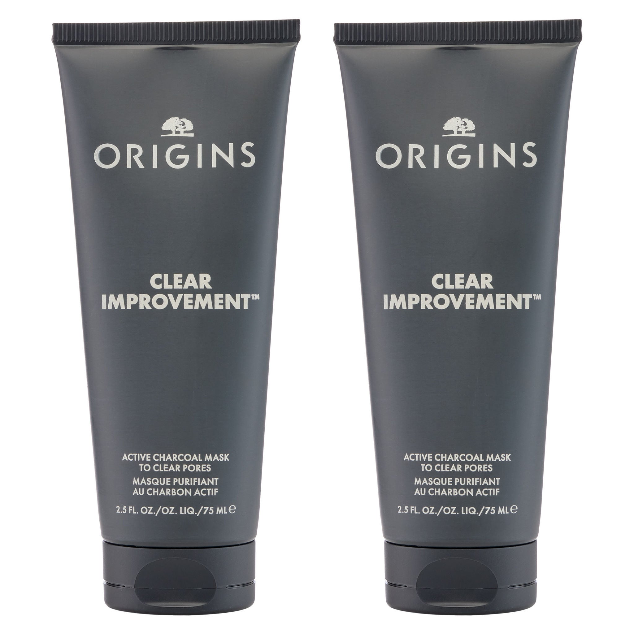 Origins Clear Improvement Active Charcoal Mask, 2.5 fl oz, 2-pack