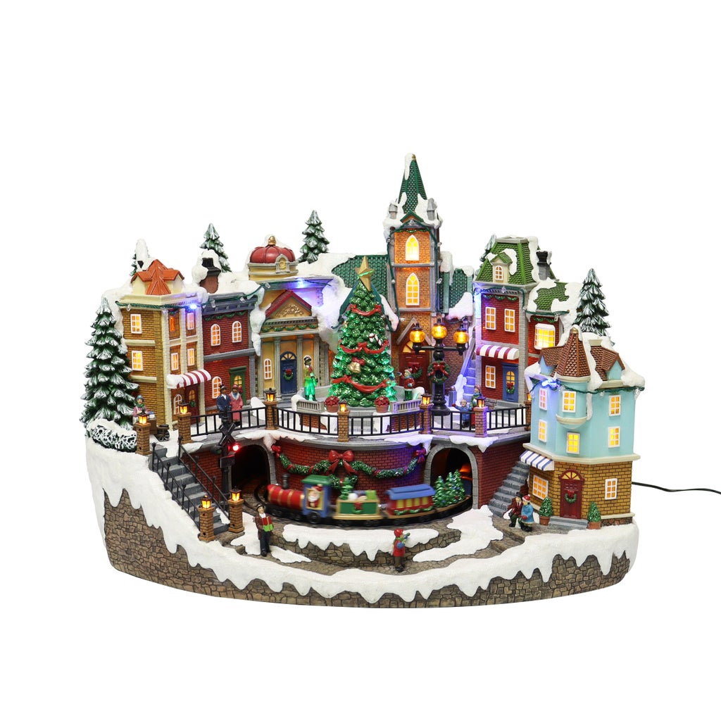 Snowy Holiday Village Centerpiece | Costco