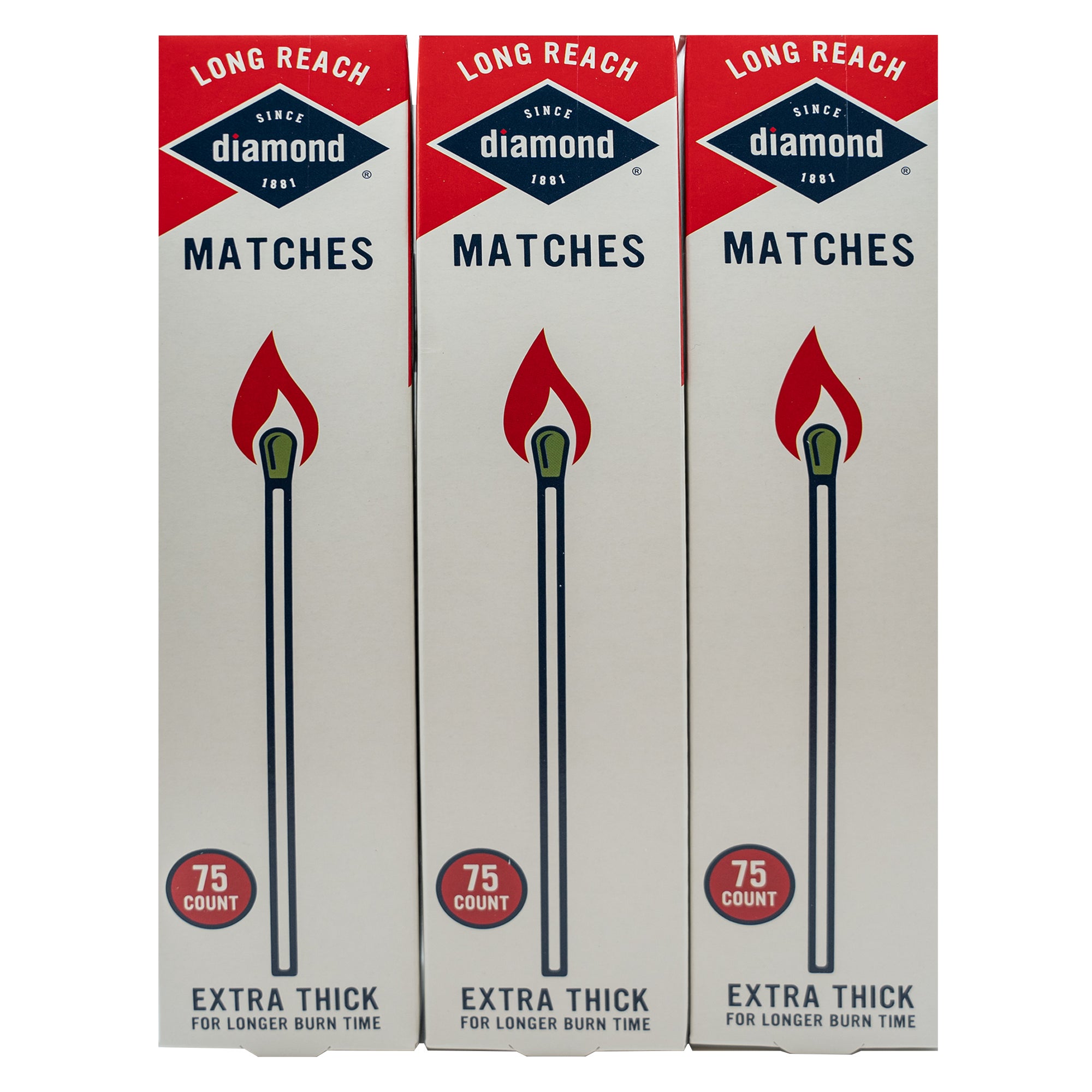 Diamond Long Reach Matches, 3 ct | Costco