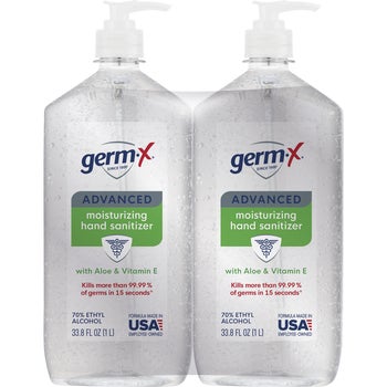 Germ-X Advanced Moisturizing Hand Sanitizer Gel, Unscented, 33.8
