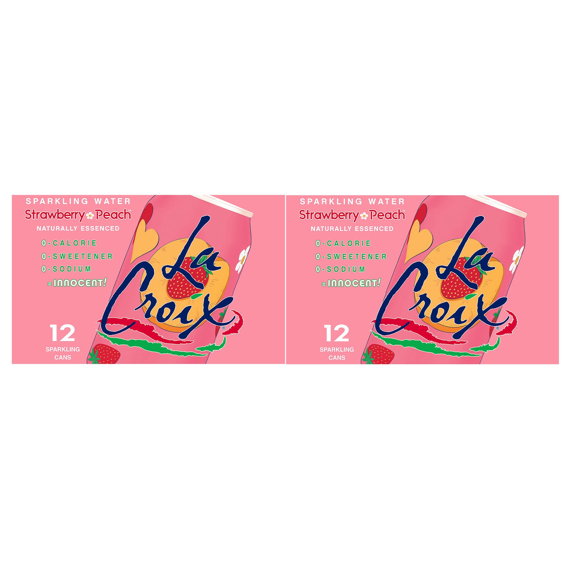 LaCroix Sparkling Water, Strawberry Peach, 12 fl oz, 24-count | Costco