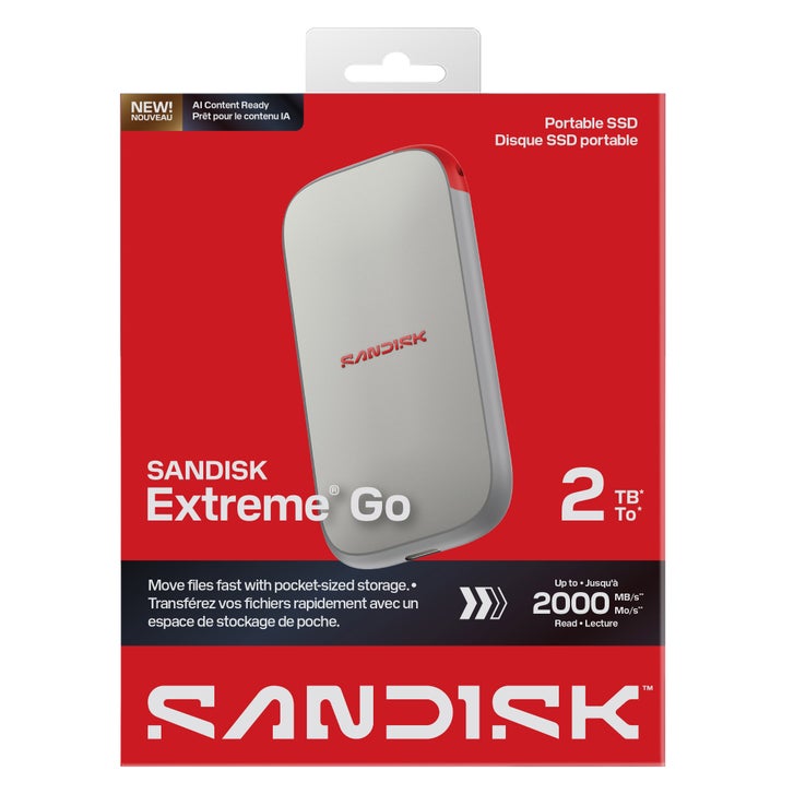 SanDisk Extreme Go Portable SSD, 2TB | Costco