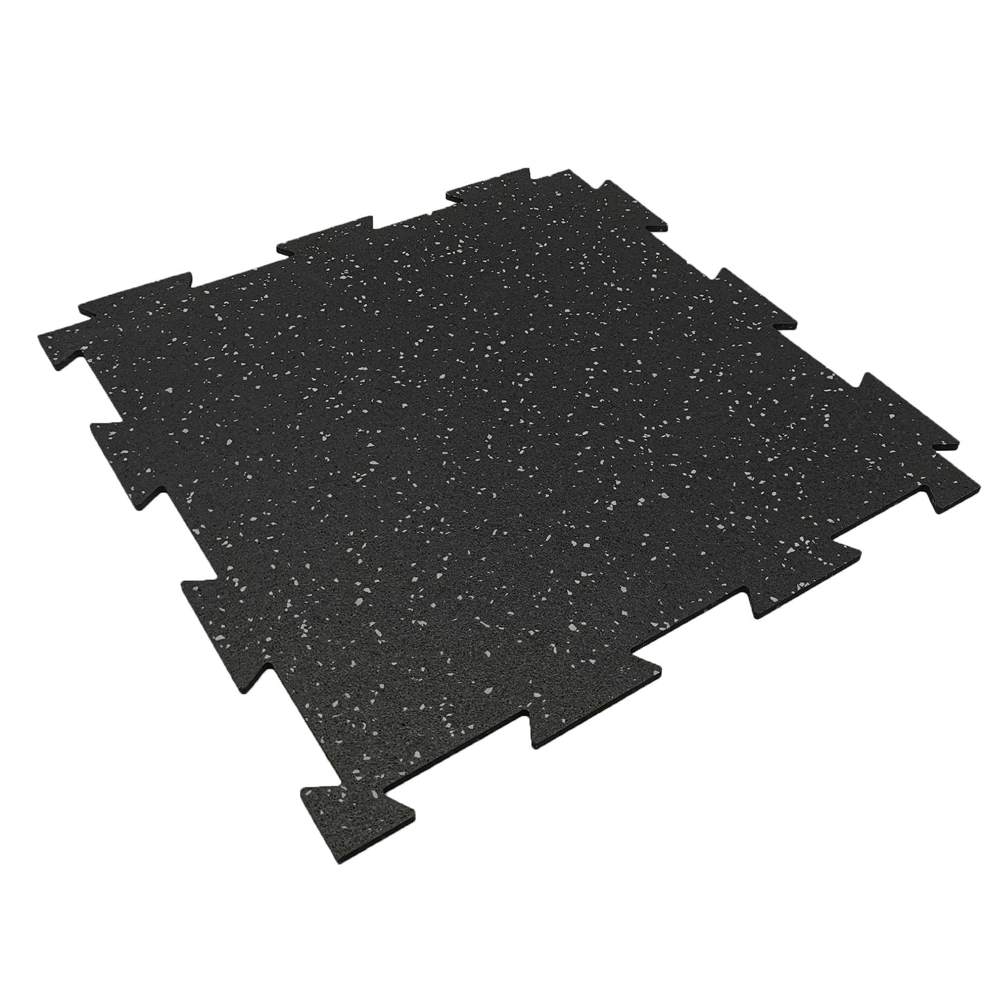Rubber King Challenger Series Interlocking Floor Tiles, 10-pack