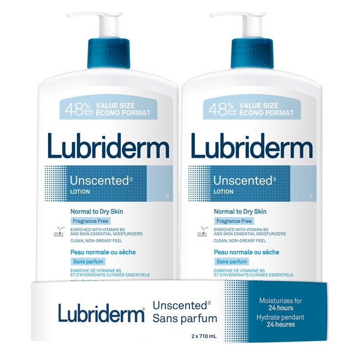 Lubriderm Unscented Lotion 710ml 2本セット Lubriderm Unscented Lotion, 2 packs of 710 mL | Costco