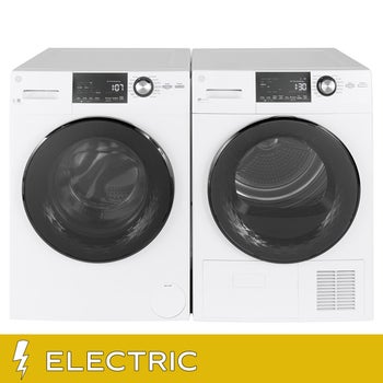 GE Laundry Bundle 2.8 cu ft. Front Load Washer and 4.1 cu ft. Electric Dryer