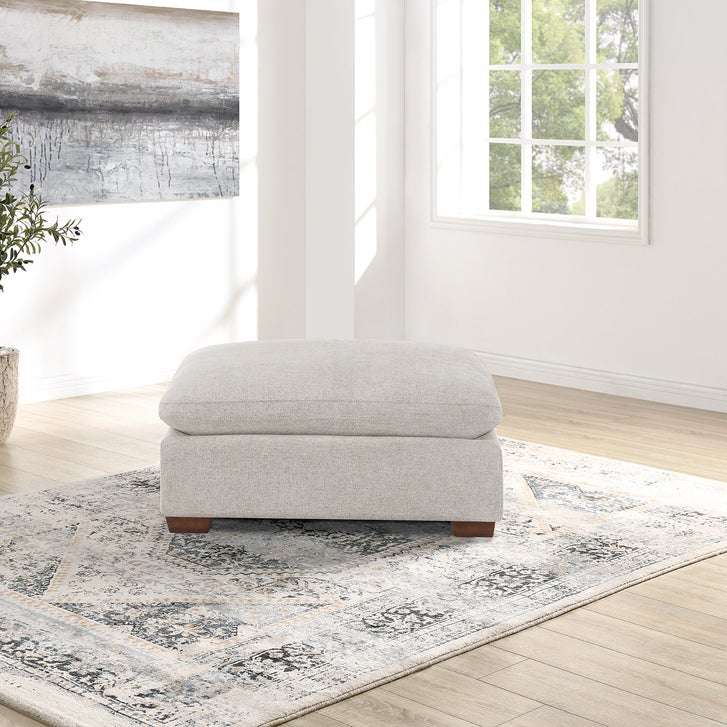 Thomasville Lowell Fabric Ottoman | Costco