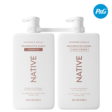 Native Cashmere & Vanilla Restorative Clean Shampoo & Conditioner Set