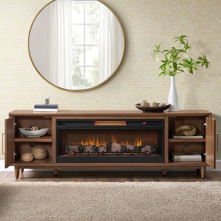 Bayside Furnishings Puerta Del Sol 79” Console with Electric