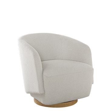 Henredon Murphy Swivel Boucle Chair