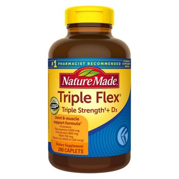 Nature Made TripleFlex Triple Strength + D3, 200ct