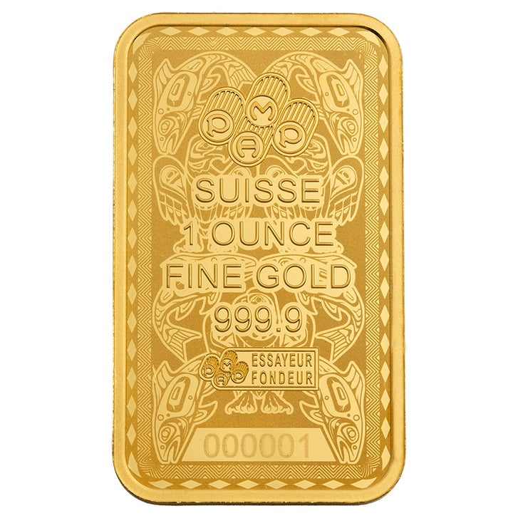 1 oz Gold Bar PAMP Suisse West Coast Kayaker (New in Assay) | Costco