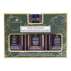 Essenza Glass Liquid Hand Soap, 3 x 500 mL