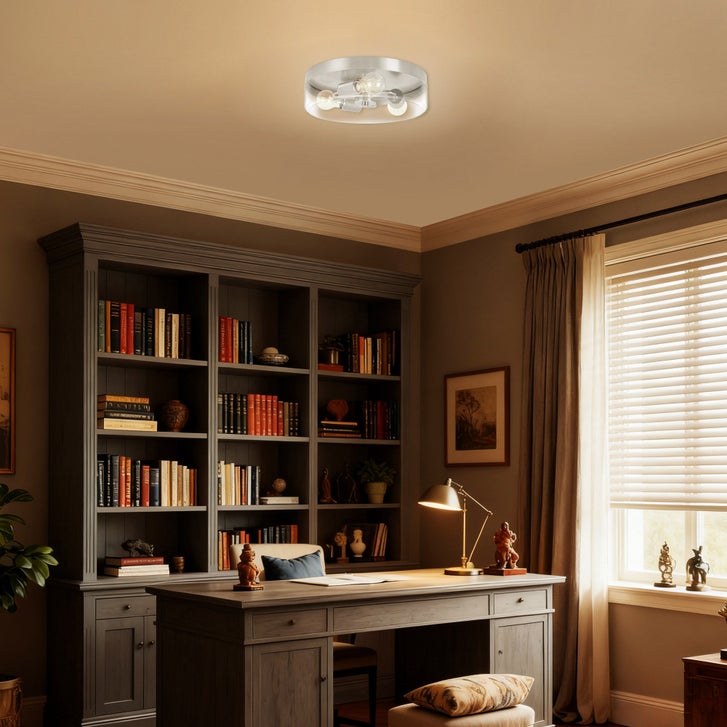 Energetic Lighting Retro-hybrid Flush Mount | Costco