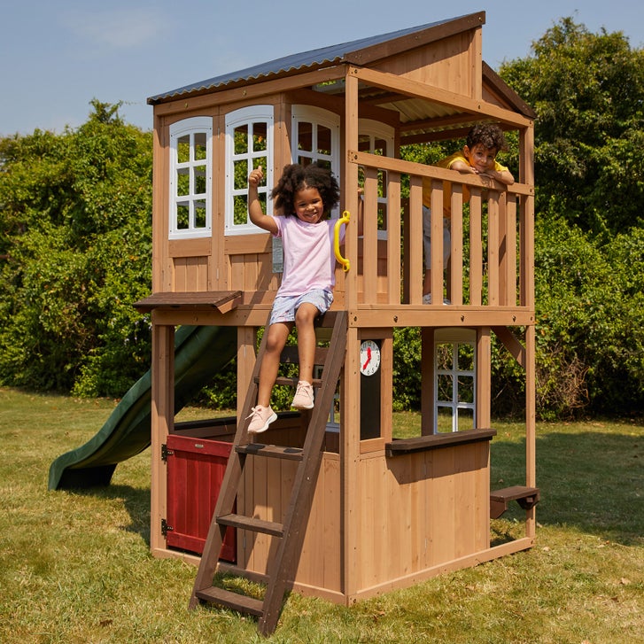 Cedar Summit by Kidkraft Lofty Heights Playhouse | Costco