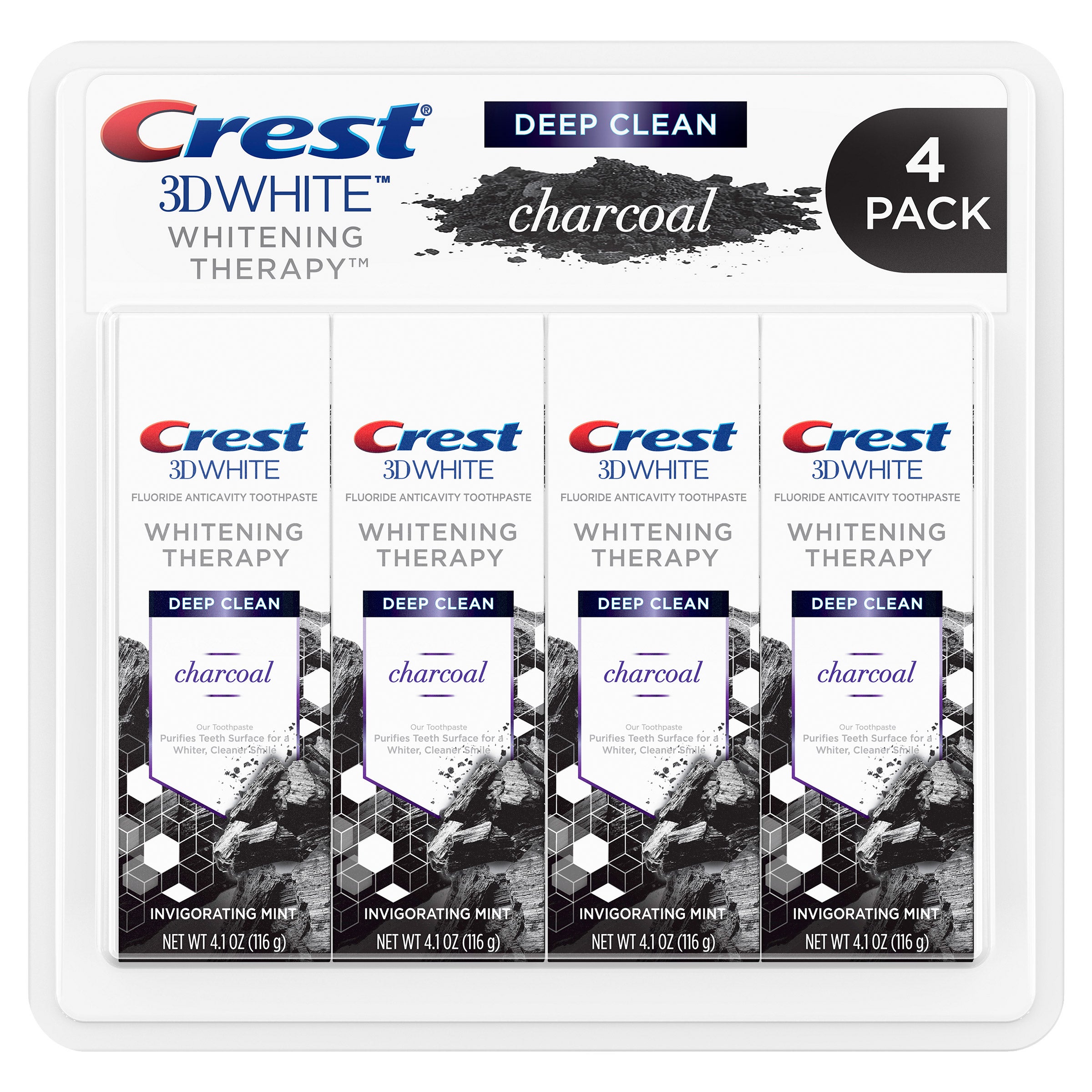 Crest 3D White Charcoal Deep Clean Toothpaste