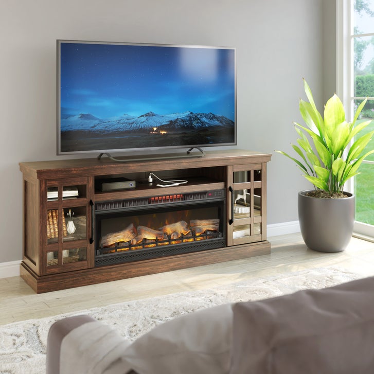 Tresanti Bennson TV Console with ClassicFlame CoolGlow 2-in-1