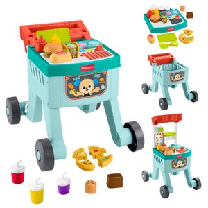 Fisher-Price Laugh and Learn 4 in 1 Snack Cart Walker Bundle