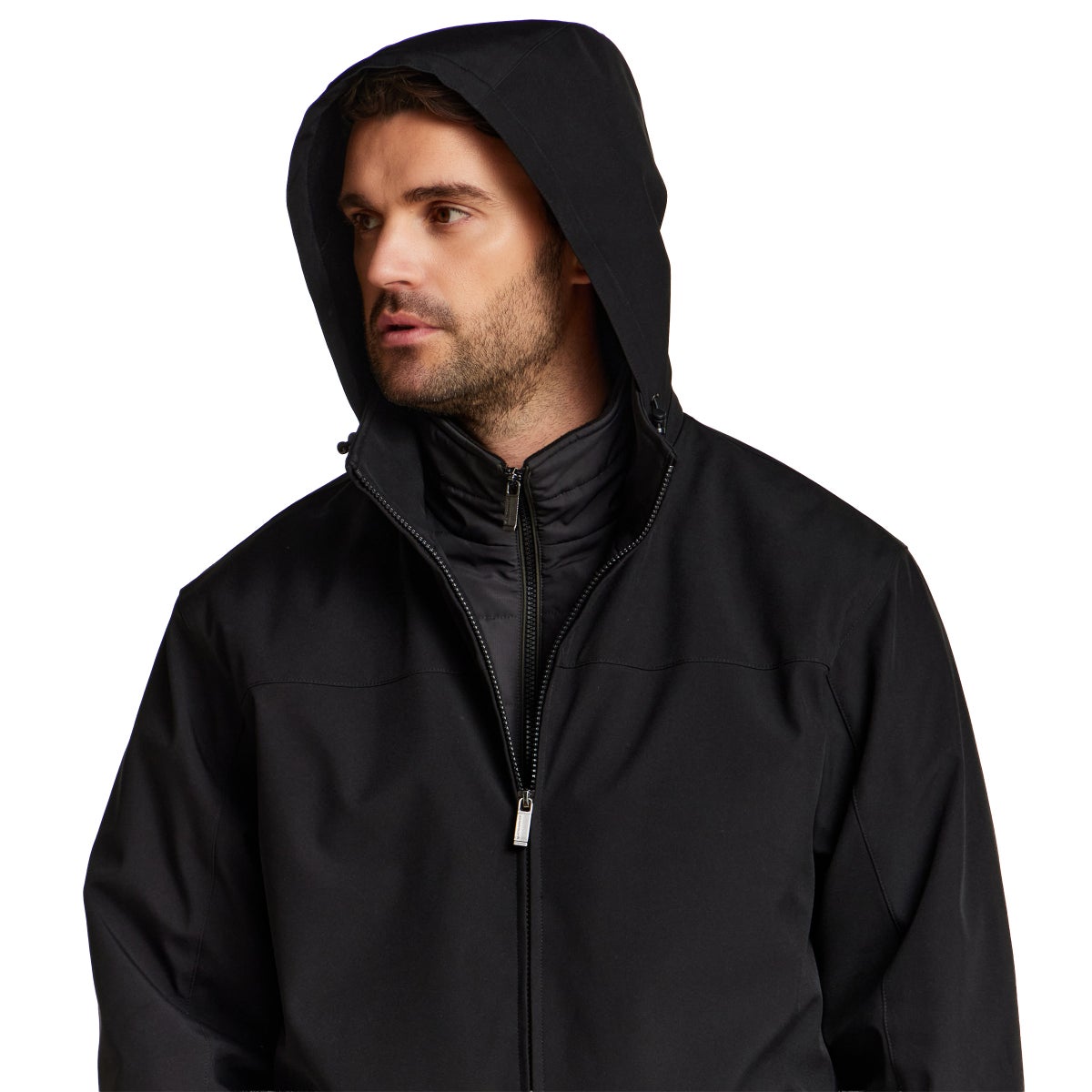 Weatherproof Men's Ultratech Jacket Windproof Water Resistant Removable Hood S-3 - product detail image 5