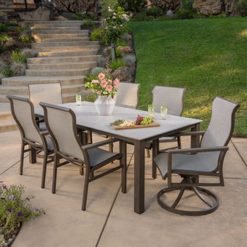SunVilla Nichols 7-piece Sling Outdoor Patio Dining Set | Costco