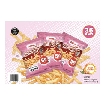 Calbee Shrimp Chips Baked, Original, 1 oz, 36-count