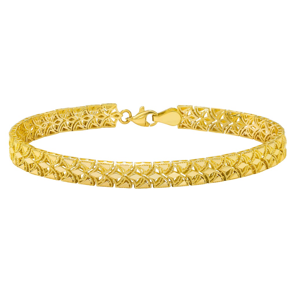 14kt Yellow Gold Mesh Link Bracelet | Costco
