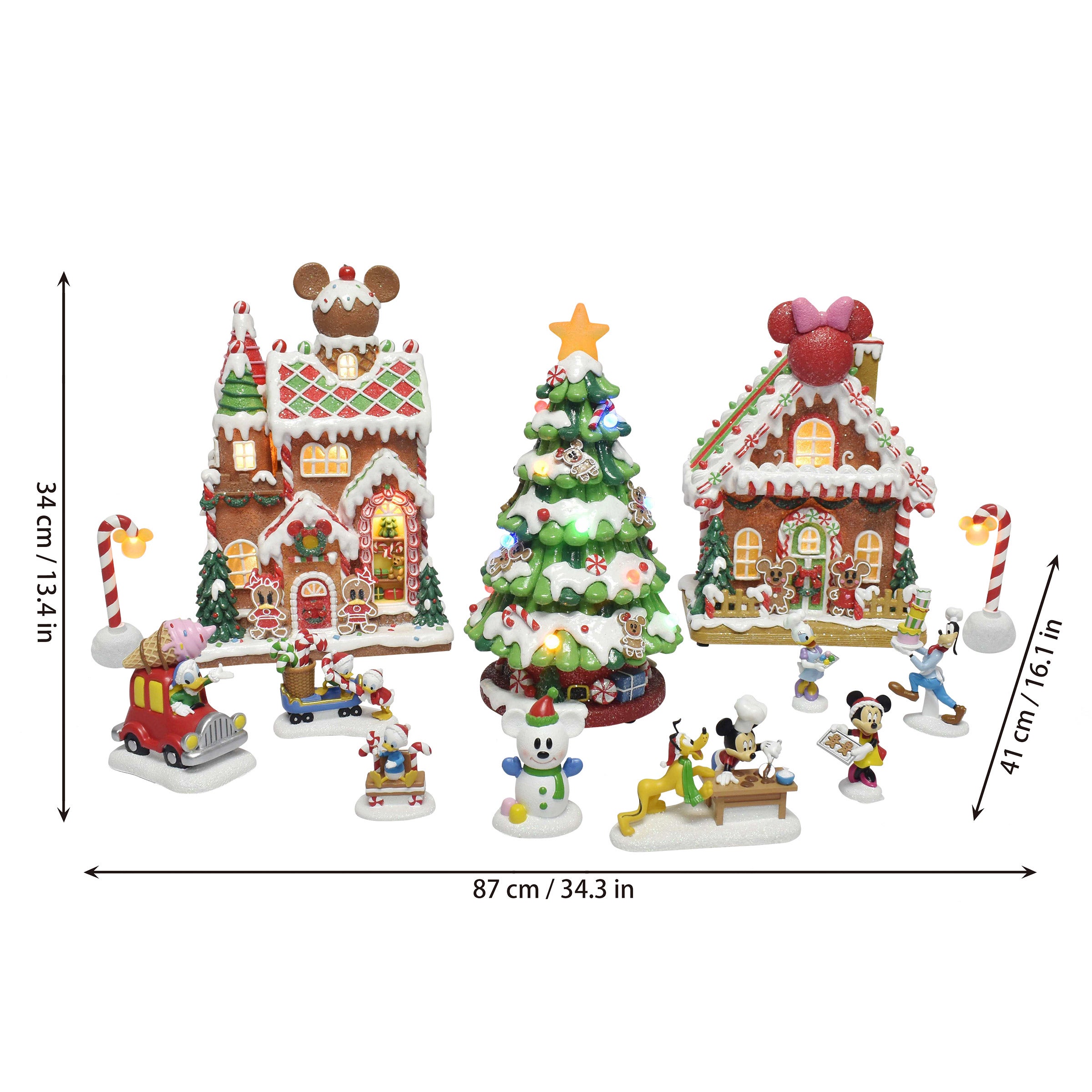 Disney Holiday Village, 13-piece Set | Costco