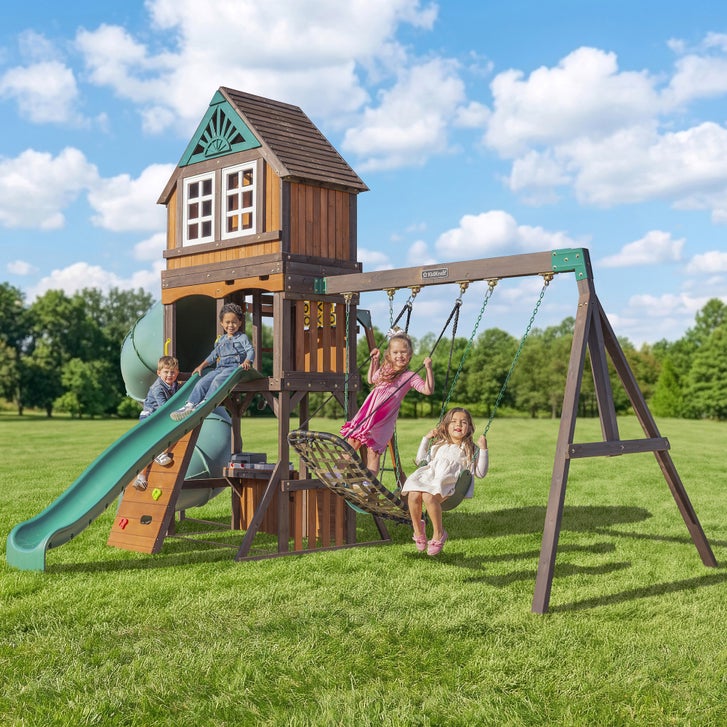 KidKraft Flagstaff Fort Swing Set – Do-it-Yourself | Costco