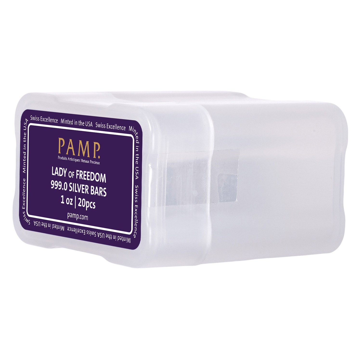 1 oz PAMP Lady of Freedom Silver Bar, 20-count | Costco