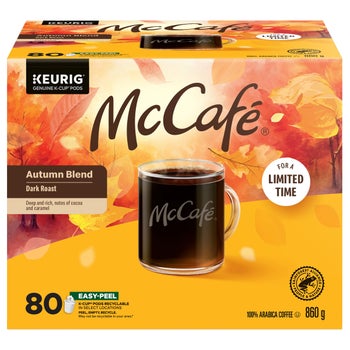 McCafé Dark Roast Autumn Blend Coffee K-Cup Pods, 80-count
