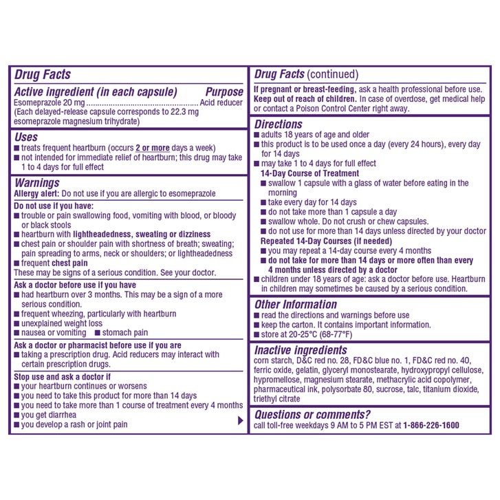 Nexium Rite Aid Nexium 24HR Acid Reducer, 20 mg, 3 pk, 42 Capsules | Costco