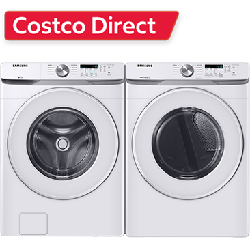 Samsung 4.5 cu. ft. Front Load Washer with Vibration Reduction Technology+ and 7.5 cu. ft. Dryer